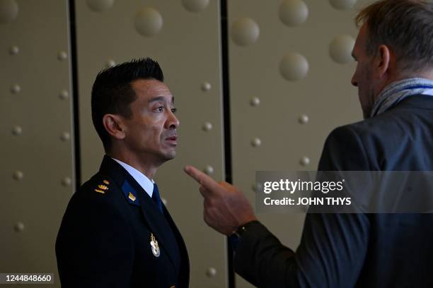 Andy Kraag, Dutch head of the National Crime Investigations Division arrives at the Schiphol Judicial complex prior to the verdict in the trial of...