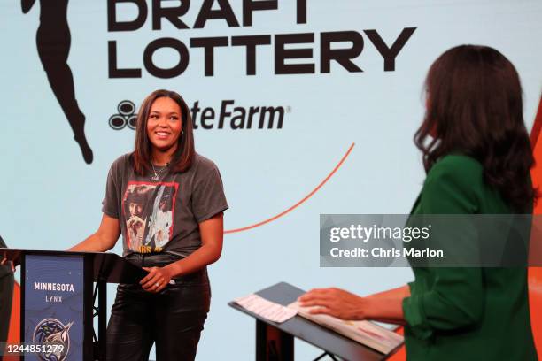 Napheesa Collier of the Minnesota Lynx during the 2023 WNBA Draft Lottery on November 11, 2022 at ESPN in Bristol, Connecticut. NOTE TO USER: User...