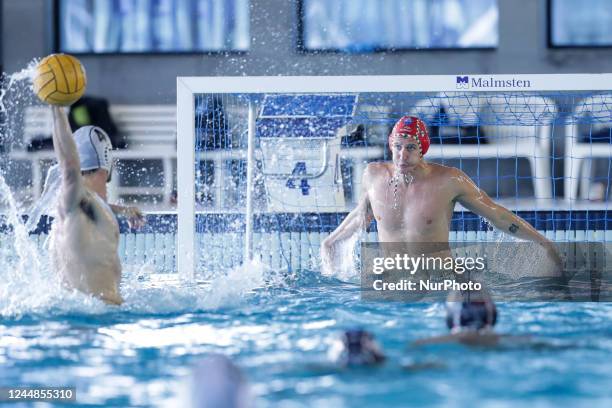 Tommaso Negri during the Waterpolo Italian Serie A match Distretti Ecologici Nuoto Roma vs Pro Recco on November 17, 2022 at the Polo Acquatico...