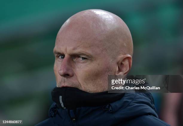Norway manager Stale Solbakken pictured during the International Friendly match between Republic of Ireland and Norway at Aviva Stadium on November...