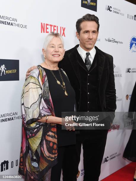 Tammy Reynolds and Ryan Reynolds at the 36th Annual American Cinematheque Awards held at The Beverly Hilton on November 17, 2022 in Beverly Hills,...