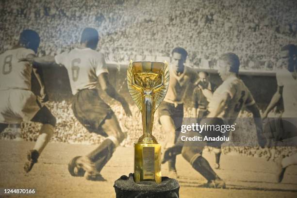 Original replica of the 1930 Jules Rimet Cup won by Uruguay in the 1930 championship played at the same Centenario Stadium, exhibited at the Football...