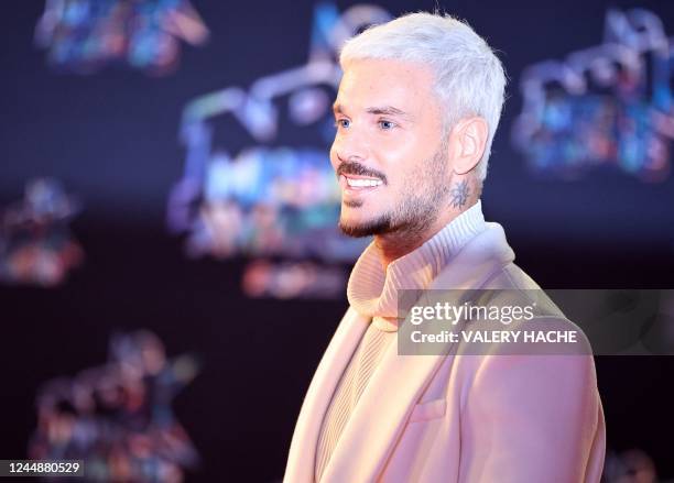 French singer, dancer and actor Matthieu Tota aka M. Pokora poses... Photo  d'actualité - Getty Images