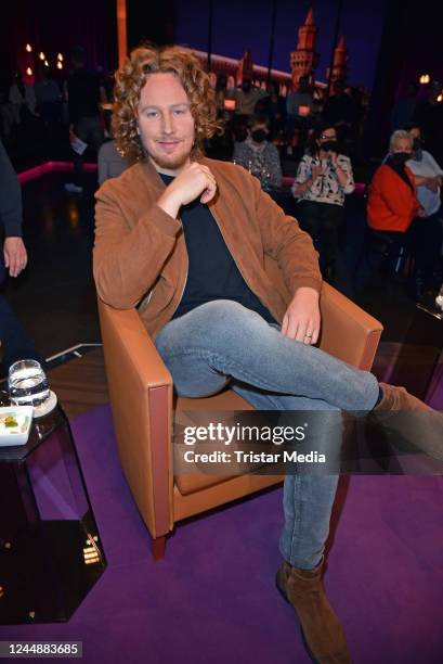 Michael Schulte during the Riverboat talk show at rbb Sendezentrum on November 18, 2022 in Berlin, Germany.