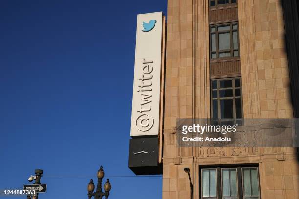 Twitter Headquarters is seen in San Francisco, California, United States on November 18, 2022.
