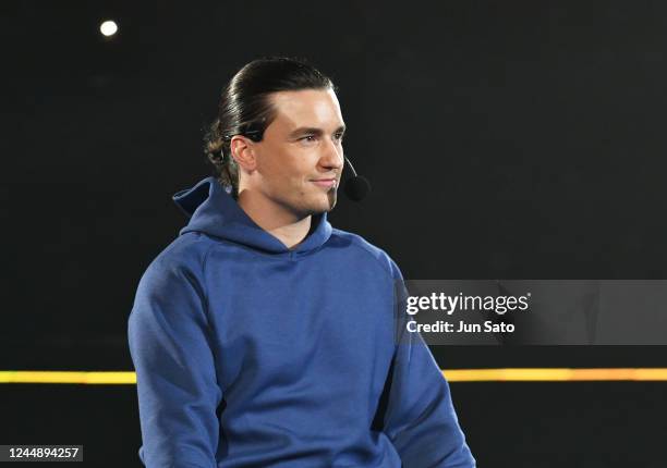 British Tennis player Gordon Reid attends UNIQLO LifeWear Day Tokyo 2022 With Roger Federer event at Ariake Colosseum on November 19, 2022 in Tokyo,...