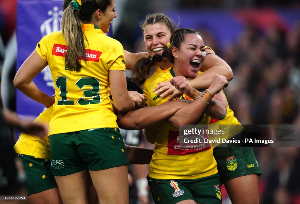 Australia v New Zealand - Women's Rugby League World Cup - Final - Old Trafford