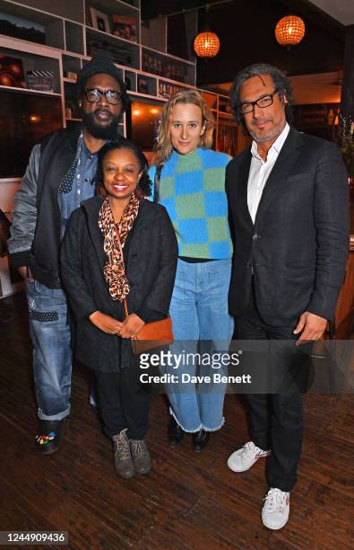 Ahmir "Questlove" Thompson, Joycelyn Davis, Margaret Brown and David Olusoga attend a special screening of 'Descendant' at the Picturehouse Central...