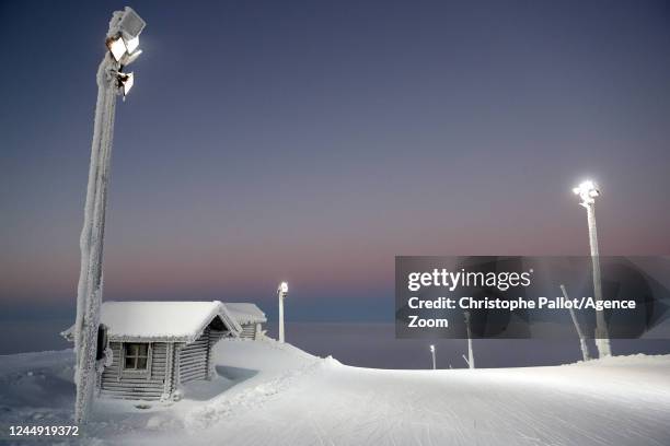 General view during the Audi FIS Alpine Ski World Cup Women's Slalom on November 20, 2022 in Levi, Finland.