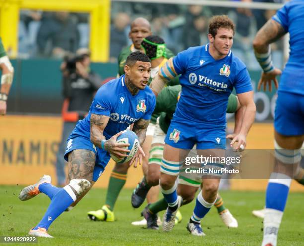 Montanna Ioane of Italy during the ANS - Autumn Nations Series Italy, rugby match between Italy and South Africa on 19 November 2022 at Luigi...