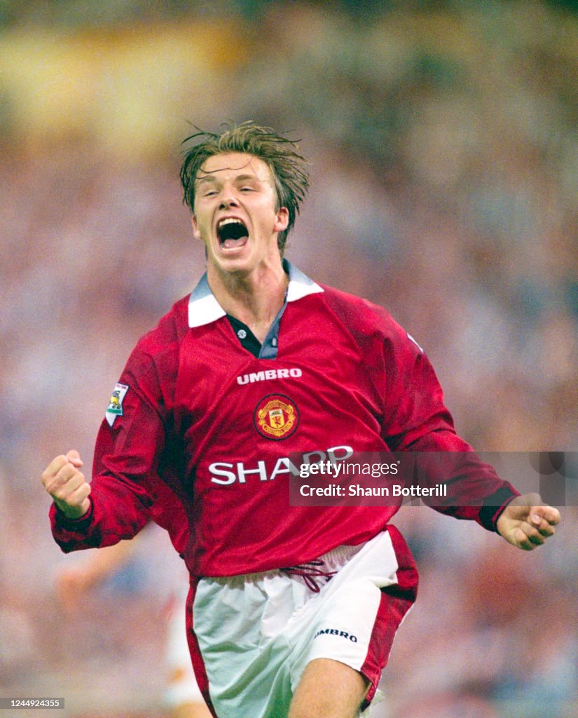 David Beckham Manchester United 1996 FA Charity Shield