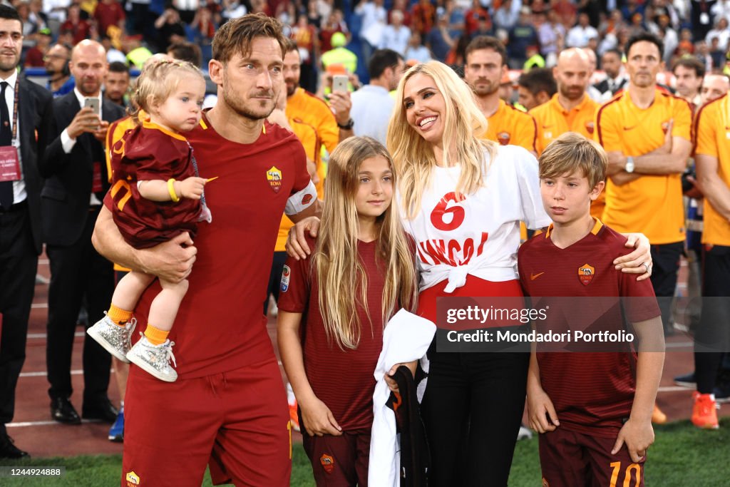 Francesco Totti. The last match with A.S. Roma