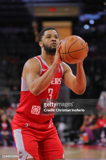 Cassius Stanley of the Rio Grande Valley Vipers at the foul line against the Memphis Hustle during an NBA G-League game on November 19, 2022 at the...