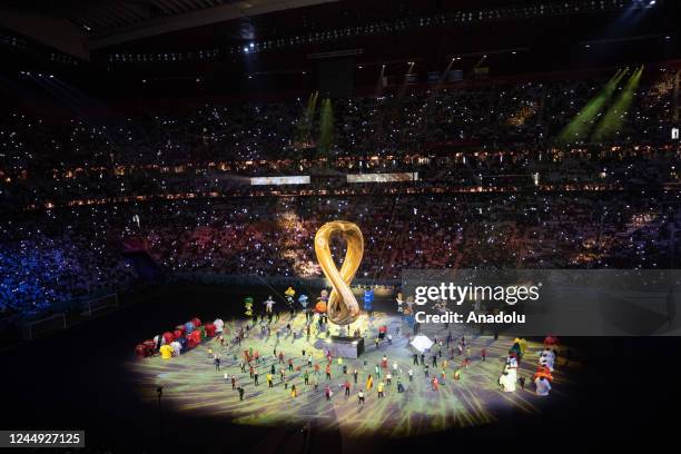 World Cup Qatar 2022 kicks off with an official ceremony ahead of the opening match between Qatar and Ecuador at Al Bayt Stadium, in Al Khor, north...