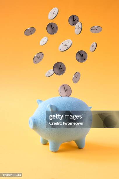 time and financial planning conceptual still time. - conceptual realism stock pictures, royalty-free photos & images