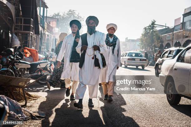 Taliban morality police patrol the streets to enforce dress attire and conduct as laid up by the Ministry for the Promotion of Virtue and Prevention...