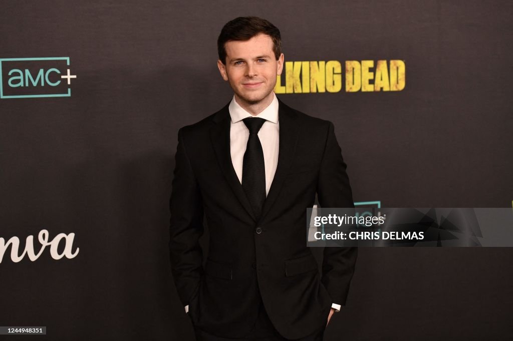 Danny Riggs Actor US actor Chandler Riggs arrives for The Walking Dead series finale ...