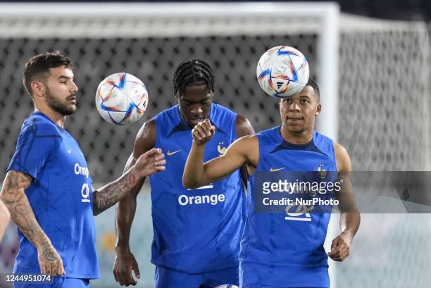 Kylian Mbappé during offical training France National team at FIFA World Cup Qatar 2022 at 19 November 2022.