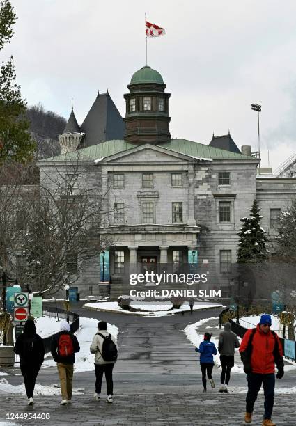 The McGill university campus in Montreal, Canada, on November 20, 2022.