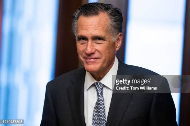 Sen. Mitt Romney, R-Utah, arrives to the U.S. Capitol on Wednesday, November 16, 2022.