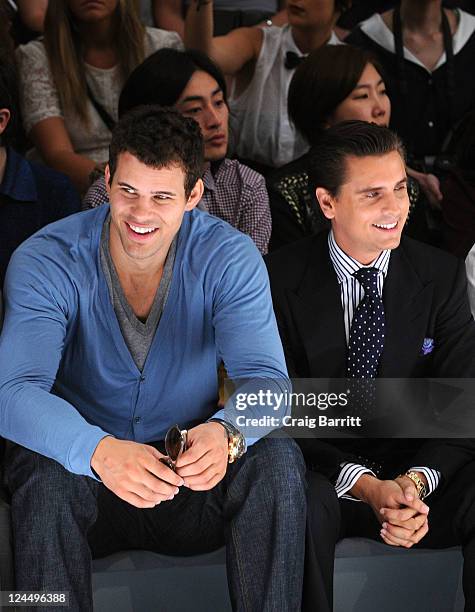 Player Kris Humphries and TV personality Scott Disick attend the Jill Stuart Spring 2012 fashion show during Mercedes-Benz Fashion Week at The Stage...