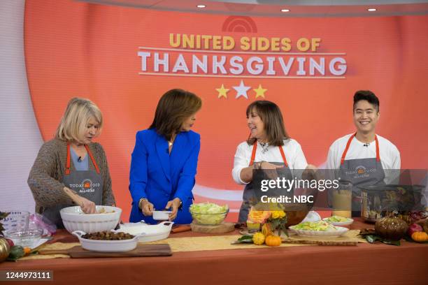 Martha Stewart, Hota Kotb, Elizabeth Heiskell and Eric Kim on Thursday, November 17, 2022 --