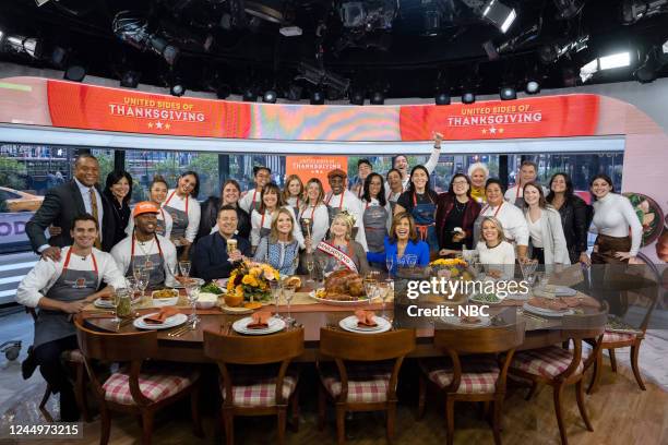 The TODAY reporters, crew, and Allstar Chefs on Thursday, November 17, 2022 --