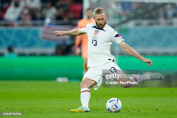 Tim Reed Fifa Tim Ream Centre-Back of USA and Fulham FC does passed during the FIFA ...