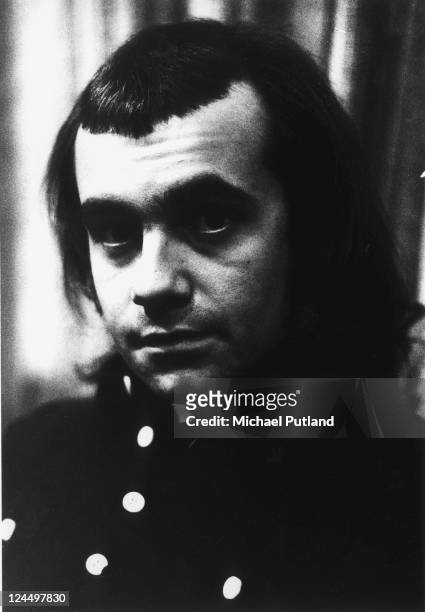 Bernie Taupin, lyricist and Elton John's co-writer, portrait, UK, 1973.