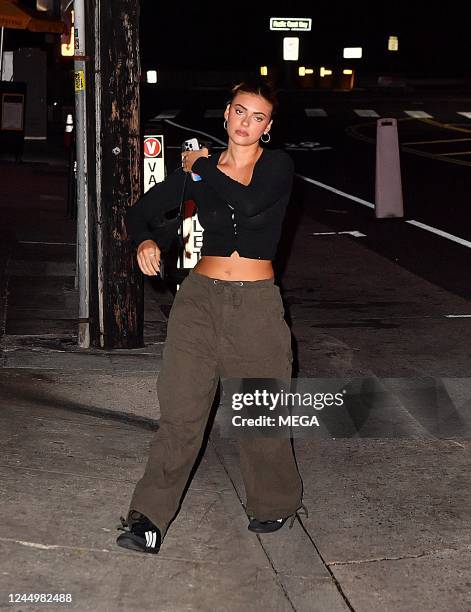 Kelsey Calemine is seen on November 20, 2022 in Los Angeles, California