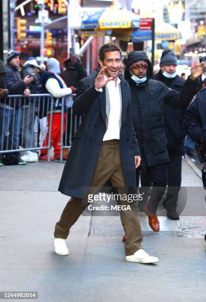 Jake Gyllenhaal is seen on November 21, 2022 in New York.