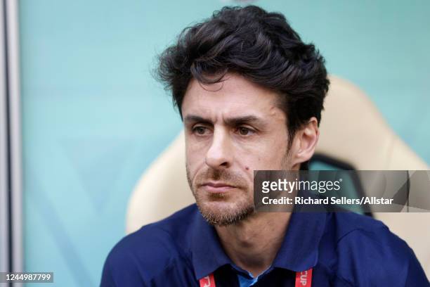 Pablo Aimar, Assistant Coach of Argentina looks on before the FIFA World Cup Qatar 2022 Group C match between Argentina and Saudi Arabia at Lusail...