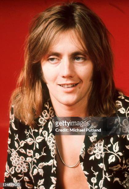 Drummer Roger Taylor of British rock band Queen poses in London, England in 1973.