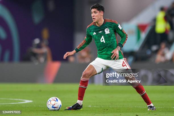 Edson Alvarez of Mexico during the Group C - FIFA World Cup Qatar 2022 match between Mexico and Poland at Stadium 974 on November 22, 2022 in Doha,...