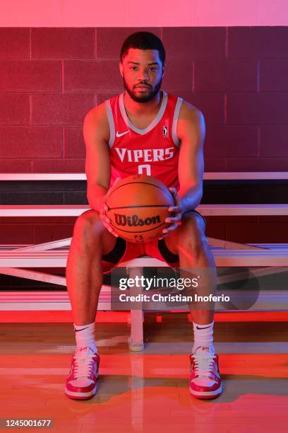 Cassius Stanley of the Rio Grande Valley Vipers poses for a portrait during the G League Content Road Show on November 10, 2022 at the Bert Ogden...