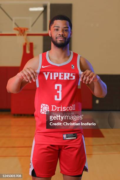 Cassius Stanley of the Rio Grande Valley Vipers poses for a portrait during the G League Content Road Show on November 10, 2022 at the Bert Ogden...