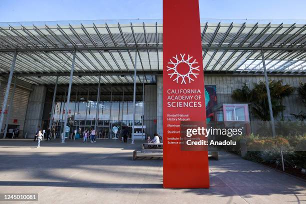 View of California Academy of Sciences at Golden Gate Park in San Francisco, California, United States on November 22, 2022.