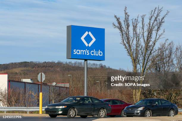 Sign for Sam's Club is seen at the entrance to the members-only retail warehouse store at the Lycoming Mall in Muncy. The Christmas holiday shopping...
