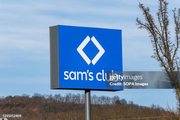Sign for Sam's Club is seen at the entrance to the members-only retail warehouse store at the Lycoming Mall in Muncy, Pennsylvania. The Christmas...