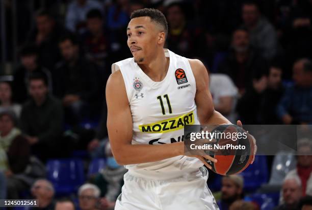 Dante Exum during the match between FC Barcelona and KK Partizan Belgrade, corresponding to the week 9 of the Euroleague, played at the Palau...