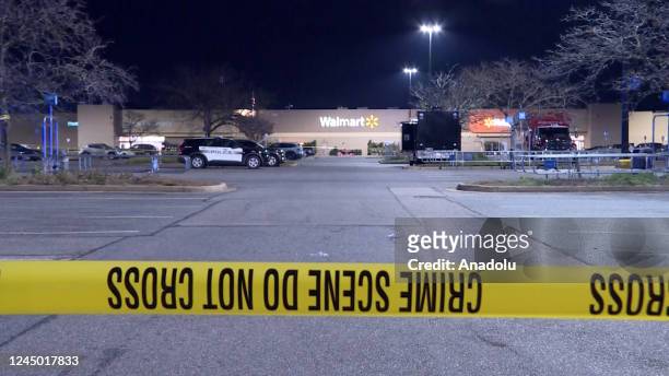 Screen grab from a video shows a supermarket after at least 10 people were killed in a gun attack at a supermarket in Virginia, USA on November 23,...