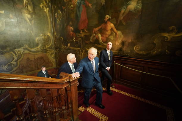 GBR: King Charles III Visits The North Wing Of St. Bartholomew's Hospital