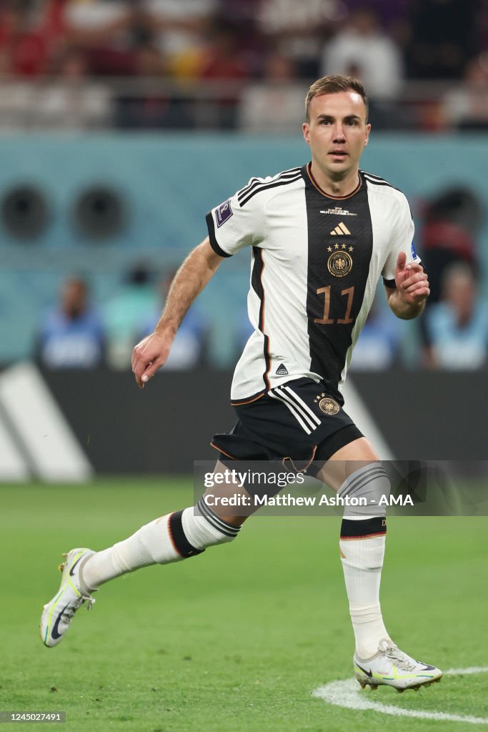 Mario Gotze of Germany during the FIFA World Cup Qatar 2022 Group E