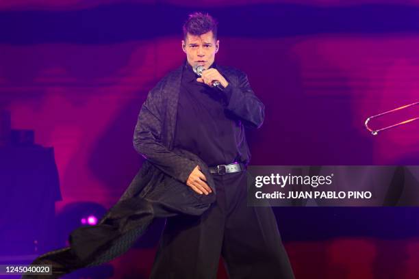Puerto Rican Singer Ricky Movistar Arena Bogotá Photos and Premium High Res Pictures - Getty Images
