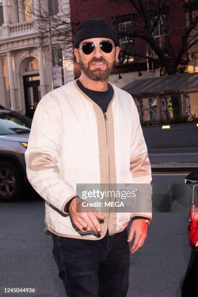 Justin Theroux is seen on November 23, 2022 in New York.