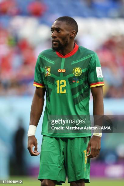 Karl Toko Ekambi of Cameroon during the FIFA World Cup Qatar 2022 Group G match between Switzerland and Cameroon at Al Janoub Stadium on November 24,...