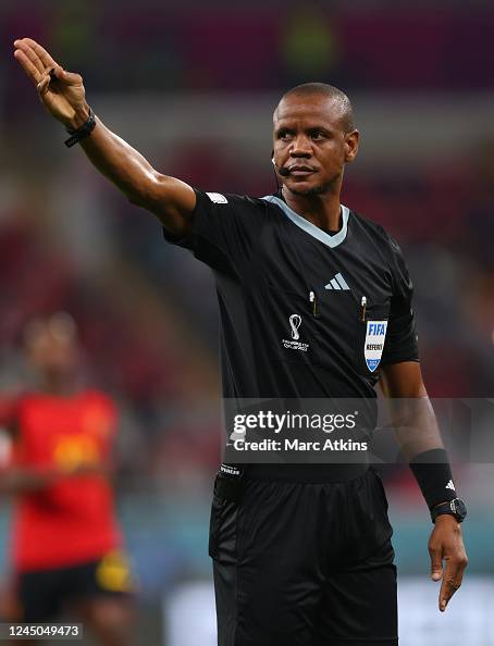 Referee Janny Sikazwe During The FIFA World Cup Qatar 2022 Group F referee-janny-sikazwe-during-the-fifa-world-cup-qatar-2022-group-f