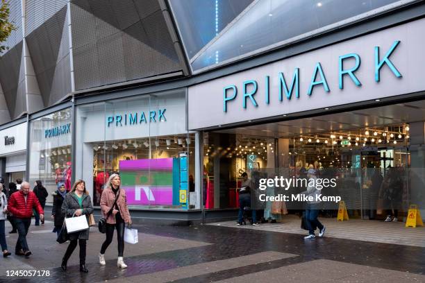 People shopping at Primark in the City Centre Bullring shopping district on 23rd November 2022 in Birmingham, United Kingdom. The Birmingham store is...