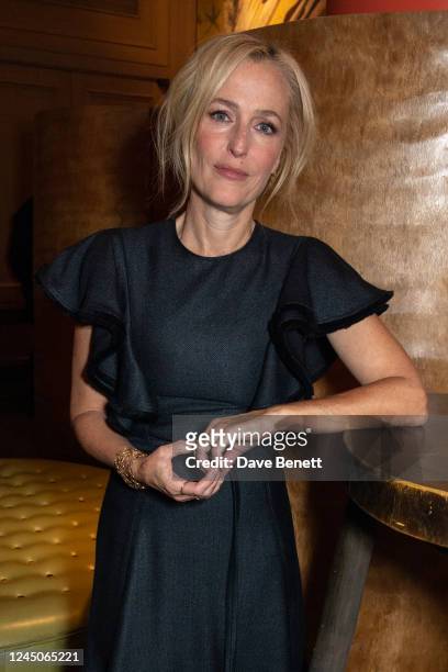 Gillian Anderson attends 'The Pale Blue Eye' special screening and Q&A at The Ham Yard Hotel on November 24, 2022 in London, England.