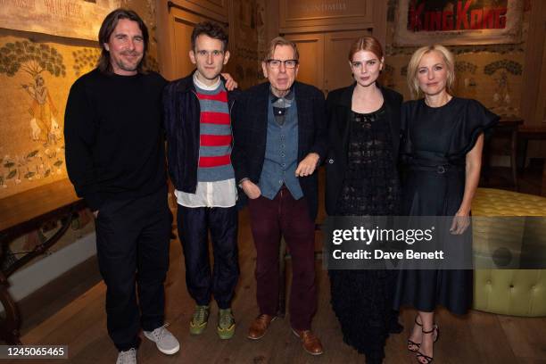 Christian Bale, Harry Melling, Timothy Spall, Lucy Boynton and Gillian Anderson attend 'The Pale Blue Eye' special screening and Q&A at The Ham Yard...